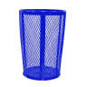 Witt Industries, Classic Collection, Expanded Basket, 48 gal, Metal, Blue, Round, Receptacle