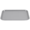 14" x 18" polypropylene fast-food tray in gray