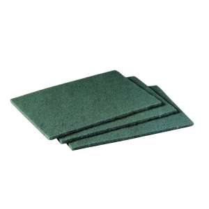 3M, Scouring Pad, Fiber, Mineral, Resin, Rectangle, 6"x9"