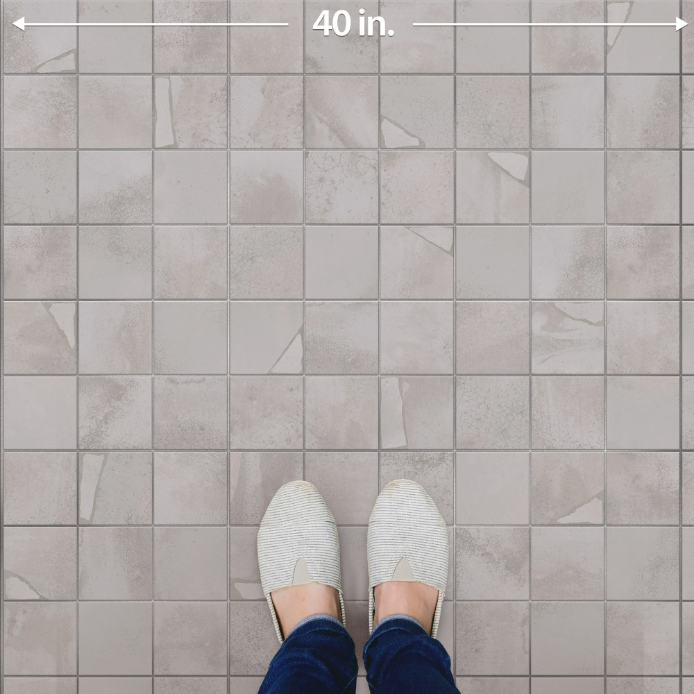Kings Sea White 13 in. x 13 in. Ceramic Floor and Wall Tile