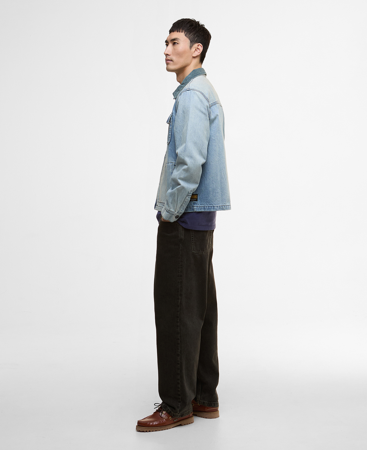 Meteor Washed Denim Overshirt image number 1