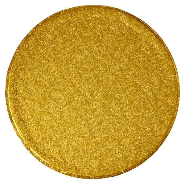 10" Round Gold Foil Cake Board