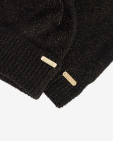 Sparkle Beanie & Scarf Gift Set Classic Black