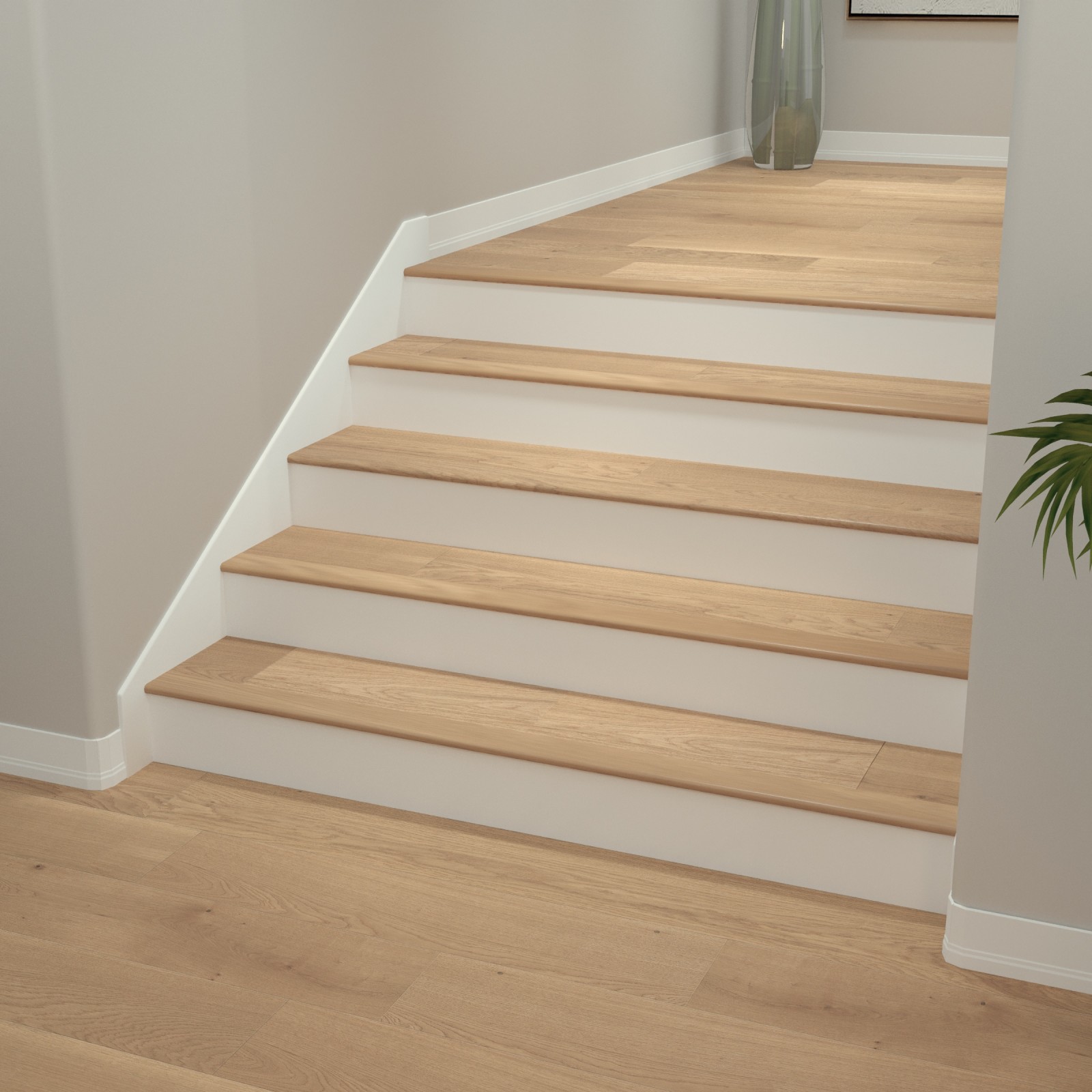 Honeyed Harvest Cali Hardwoods Stair Nosing Flush view 1