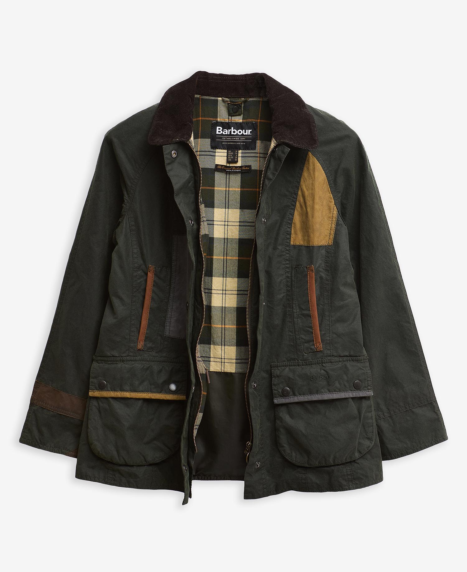 Barbour Re-Loved Beadnell Waxed Jacket - Size 10 image number 1