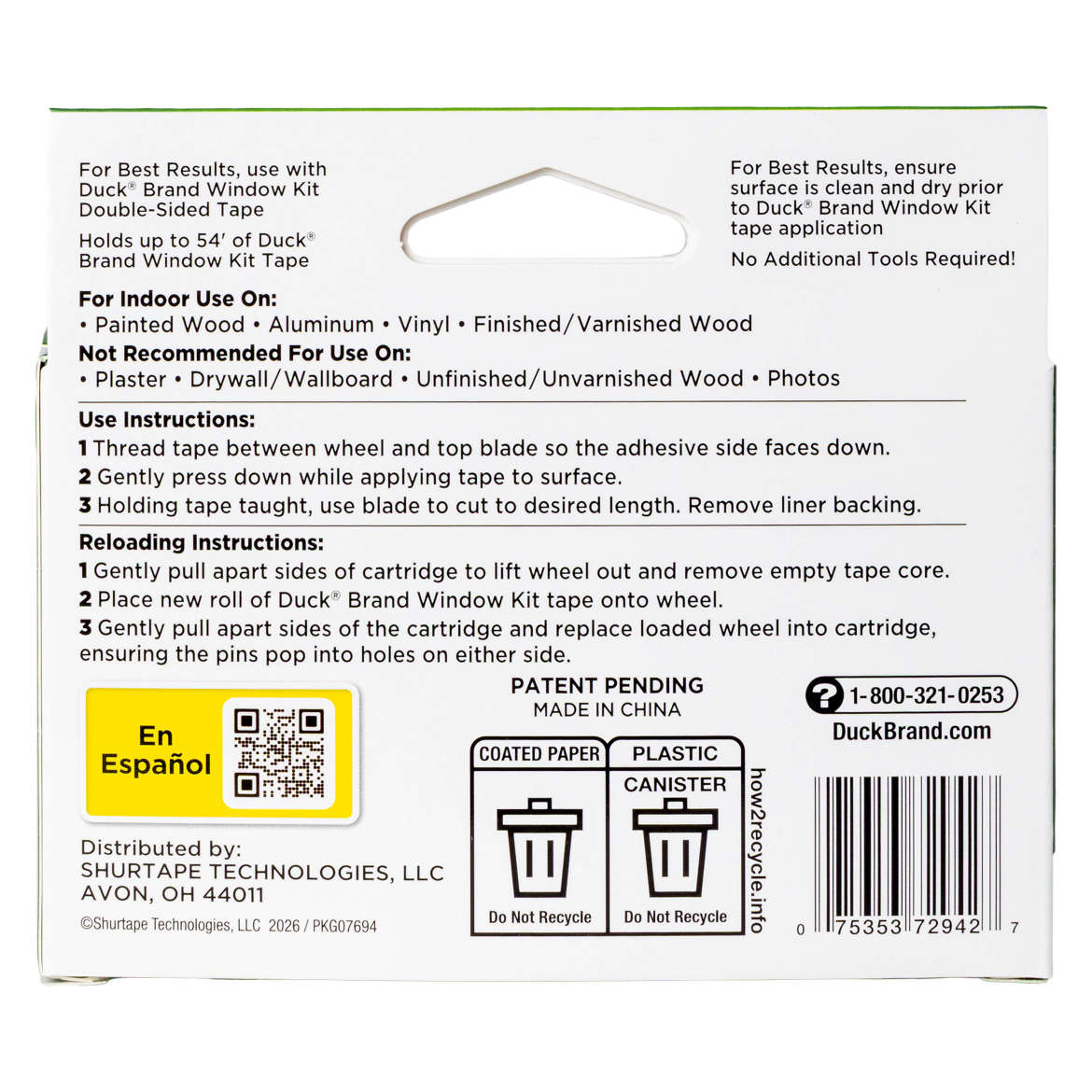 Duck® Brand Window Kit Tape Dispenser