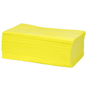 Hillyard, Quick and Clean, Heavy Duty Treated Duster Cloths, 21"x24", Fiber, Yellow