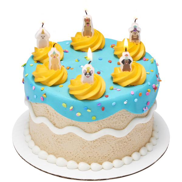 Party Dogs Shaped Candles