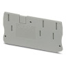 Terminal Block End Cover Gray 74 L x 2.2 W x 36 H mm