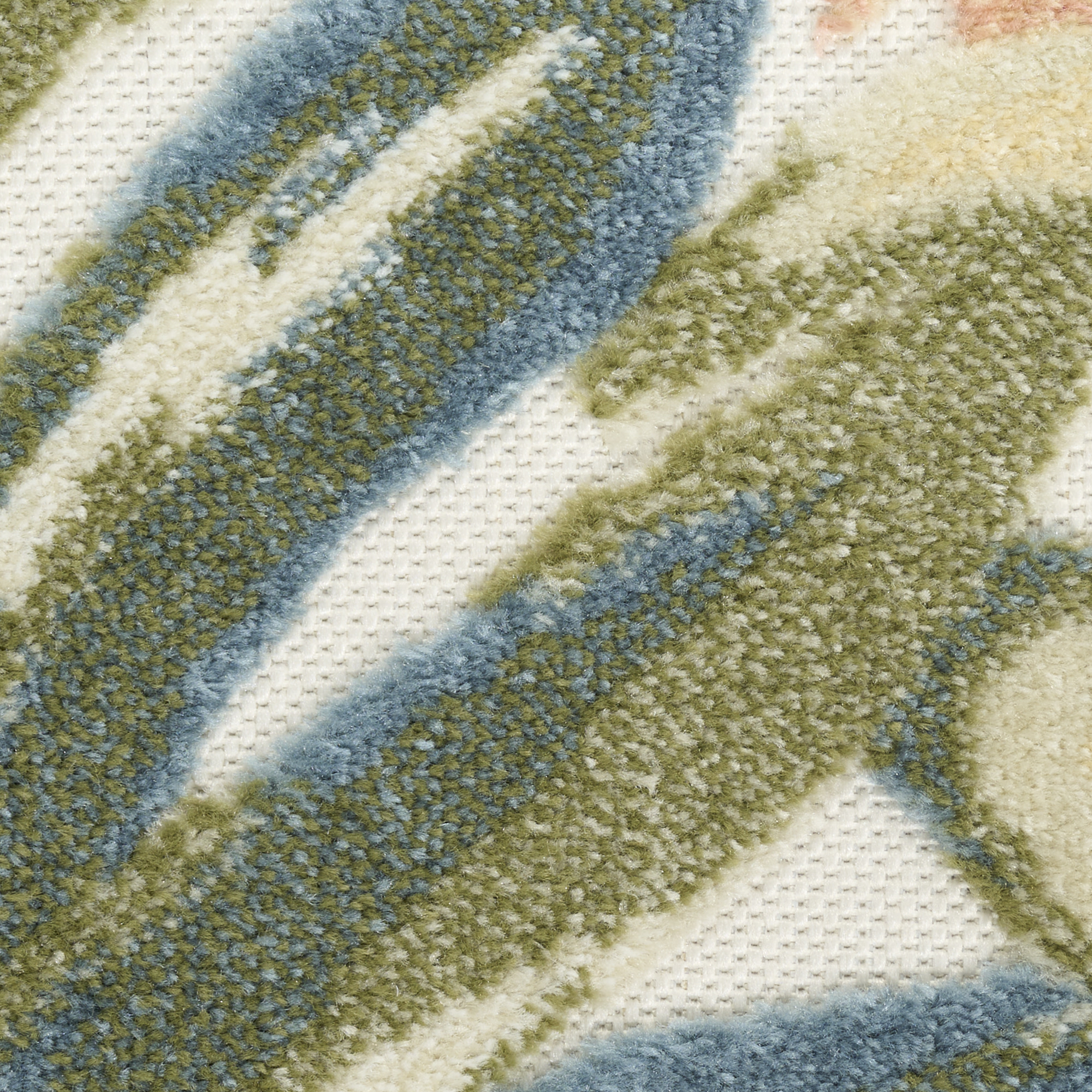 Nourison Aloha 7'10" x 10'6" Ivory Green Modern Rug