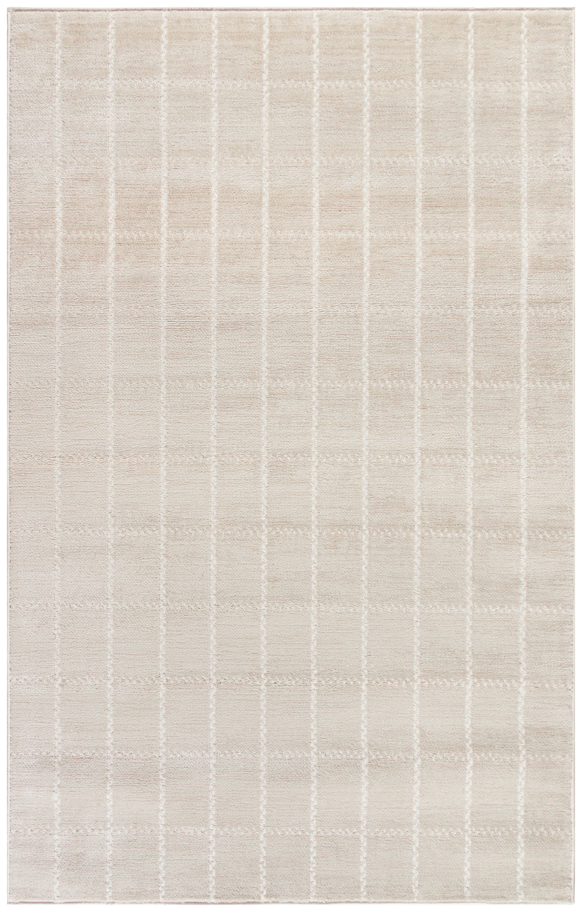 Nourison Serenity Home 3'11" x 5'11" Ivory Modern Indoor Rug