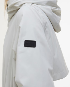 Kyra Longline Waterproof Jacket Silver Birch