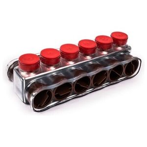 Multi-Tap Encapsulated Cable Blocks, 5 Outlet, 750 kcmil to 1/0 AWG
