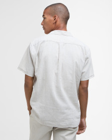 Hartland Linen-Blend Short-Sleeved Shirt Stone