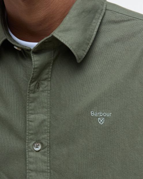 Garment Dyed Oxford Relaxed Long-Sleeved Shirt Light Sage