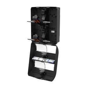 Georgia Pacific, Compact Quad Plus, Coreless Bath Tissue Dispenser, Black