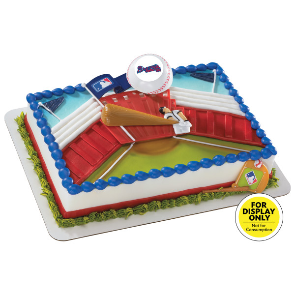 Mlb Home Run Atlanta Braves 1 4 Sheet Decodisplay Cake | DecoPac