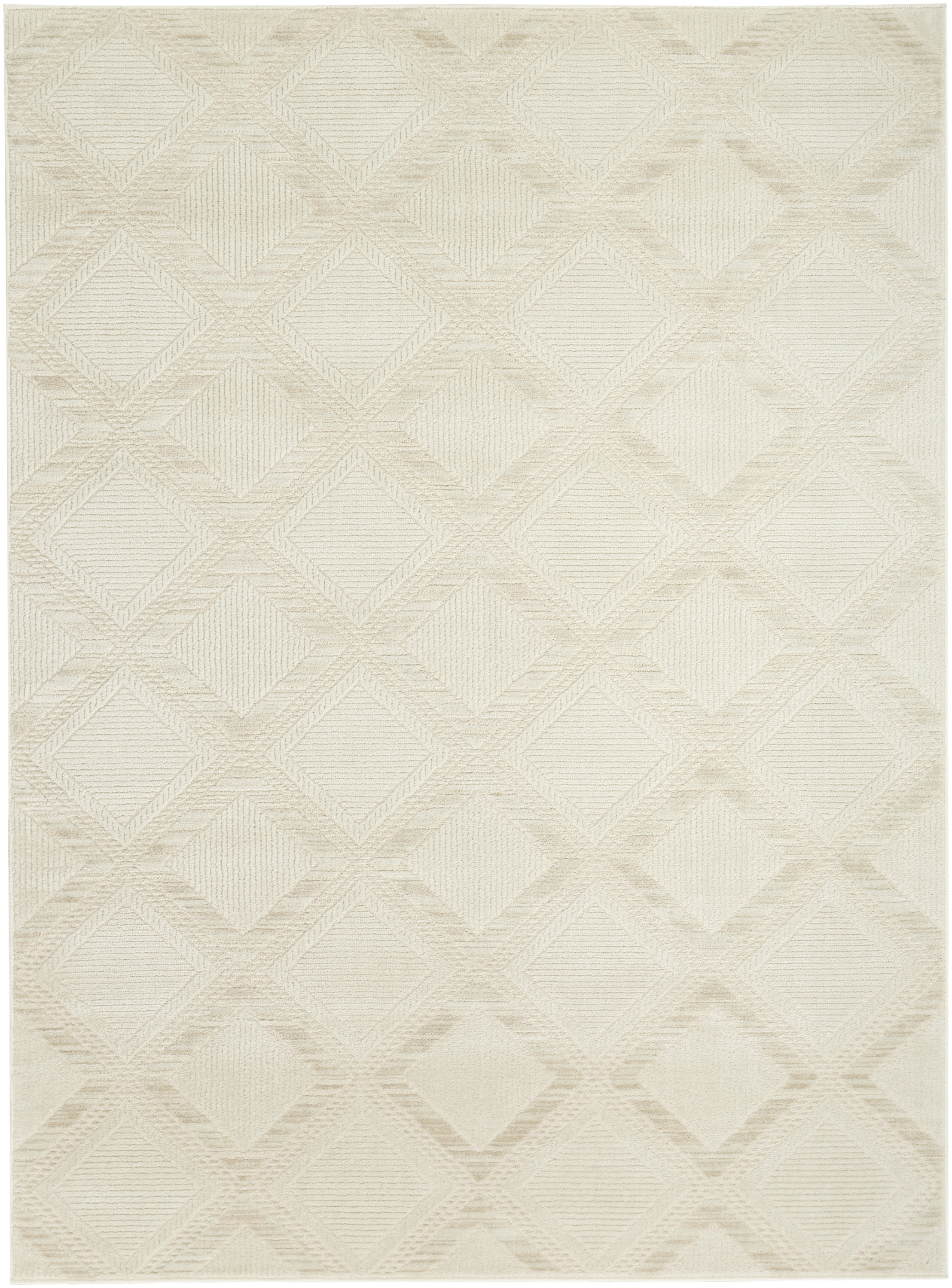 Nourison Serenity Home 6' x 9' Ivory Modern Indoor Rug