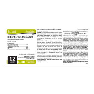 Hillyard, Label RTU Ars 812 Lemon Disinfectant