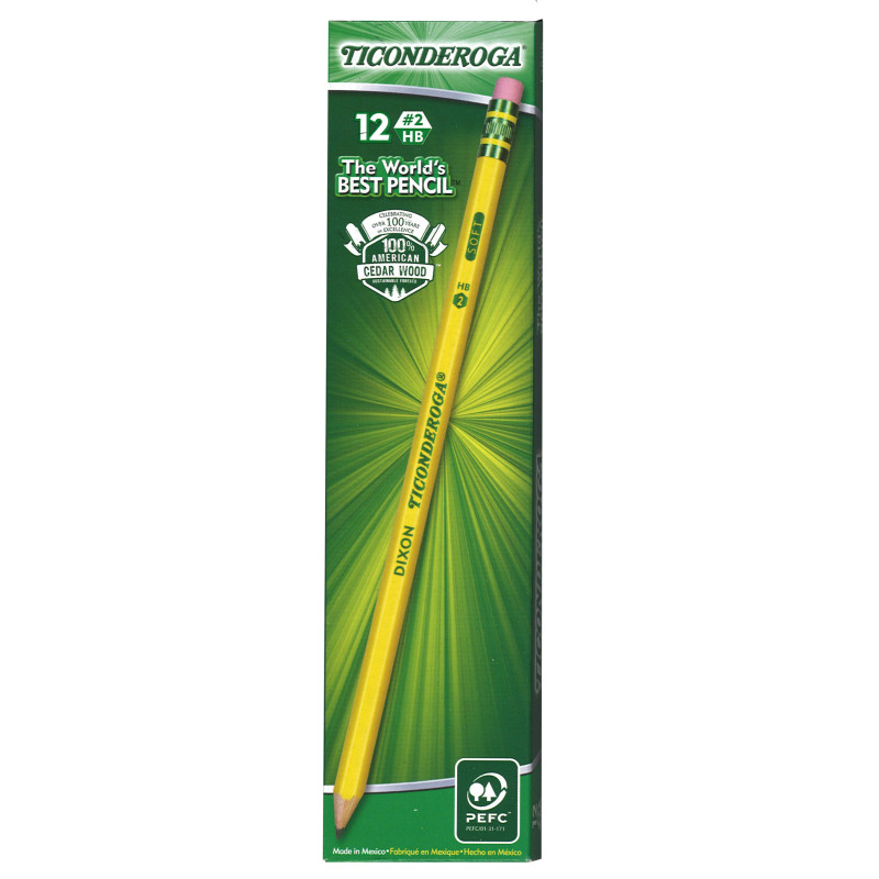 Wood-Cased+Pencils%2C+%232+HB+Soft%2C+Pre-Sharpened%2C+Yellow%2C+12+Ct