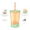 Zak Hydration 16 ounce Mighty Mug Tumbler with Straw, Apricot slideshow image 5 Zak Hydration 16 ounce Mighty Mug Tumbler with Straw, Apricot slideshow image 5