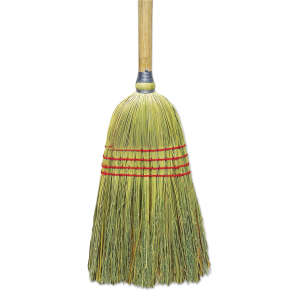 Boardwalk, 8in, Upright Fiber Broom, Corn Bristles, Natural