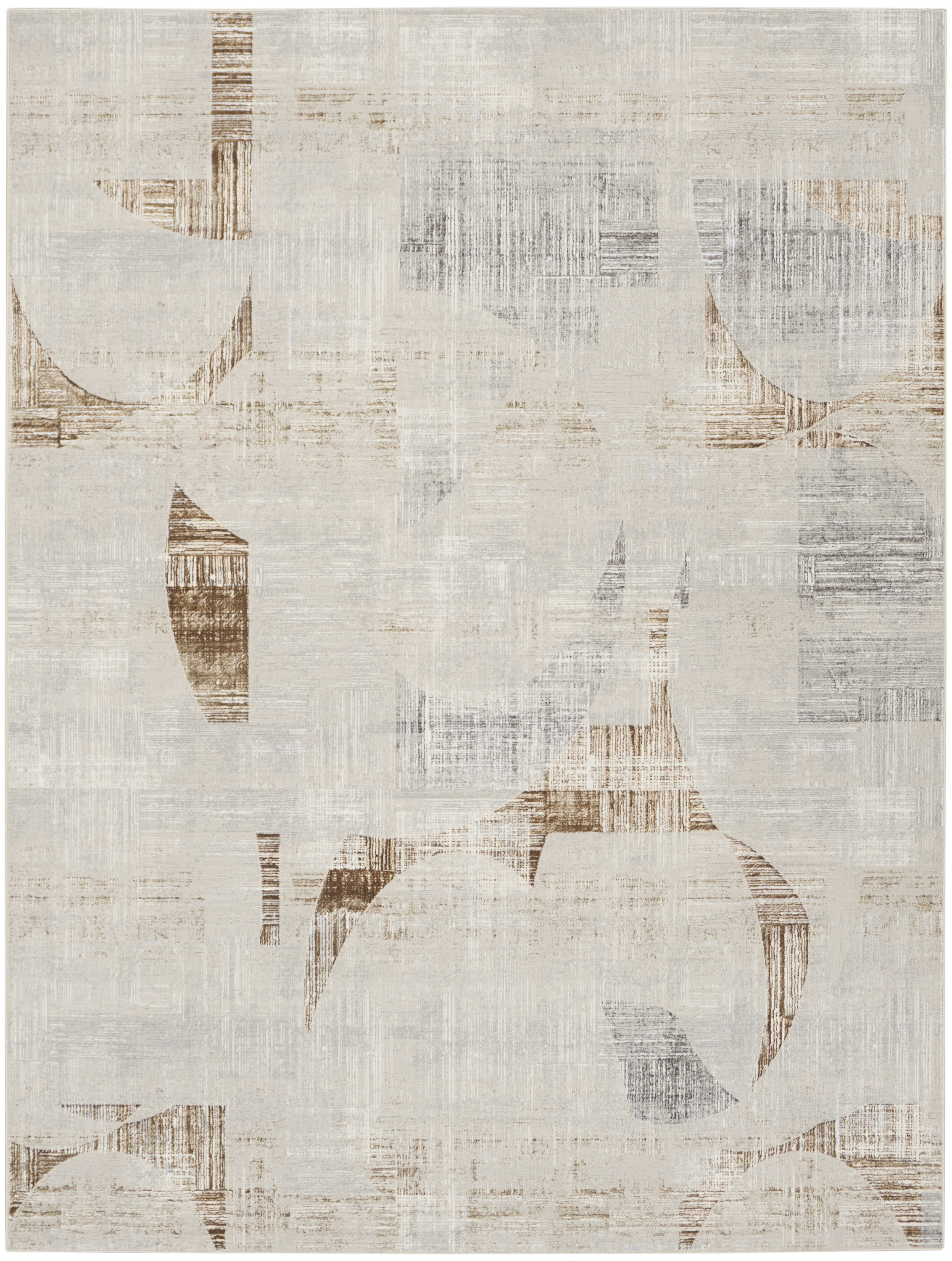 Nourison Sparkle 7'10" x 9'10" Grey Modern Indoor Rug