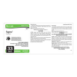 Label RTU Ars 833 Suprox Concentrate