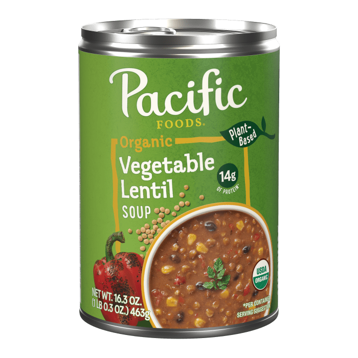 Organic Vegetable Lentil Soup