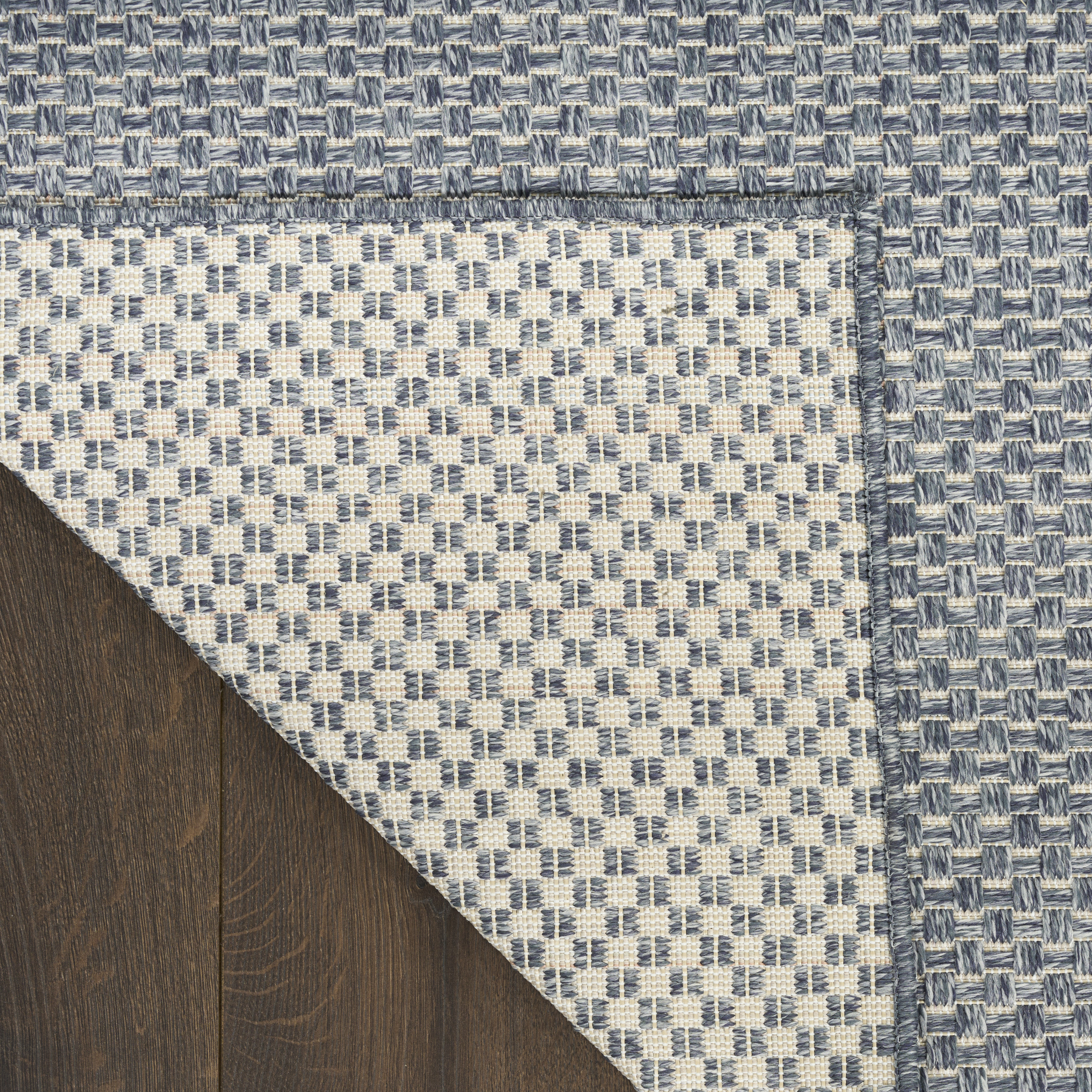 Nourison Tulum 6' x 9' Denim Outdoor Rug