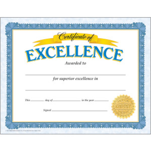 Certificate of Excellence Classic Certificates, 30 ct