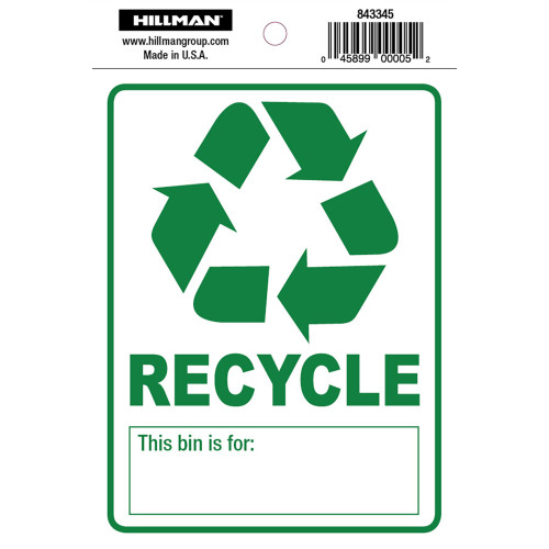 Adhesive Recycle Sign (4
