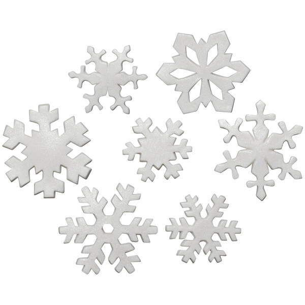 Snowflake Assortment Gum Paste Layon