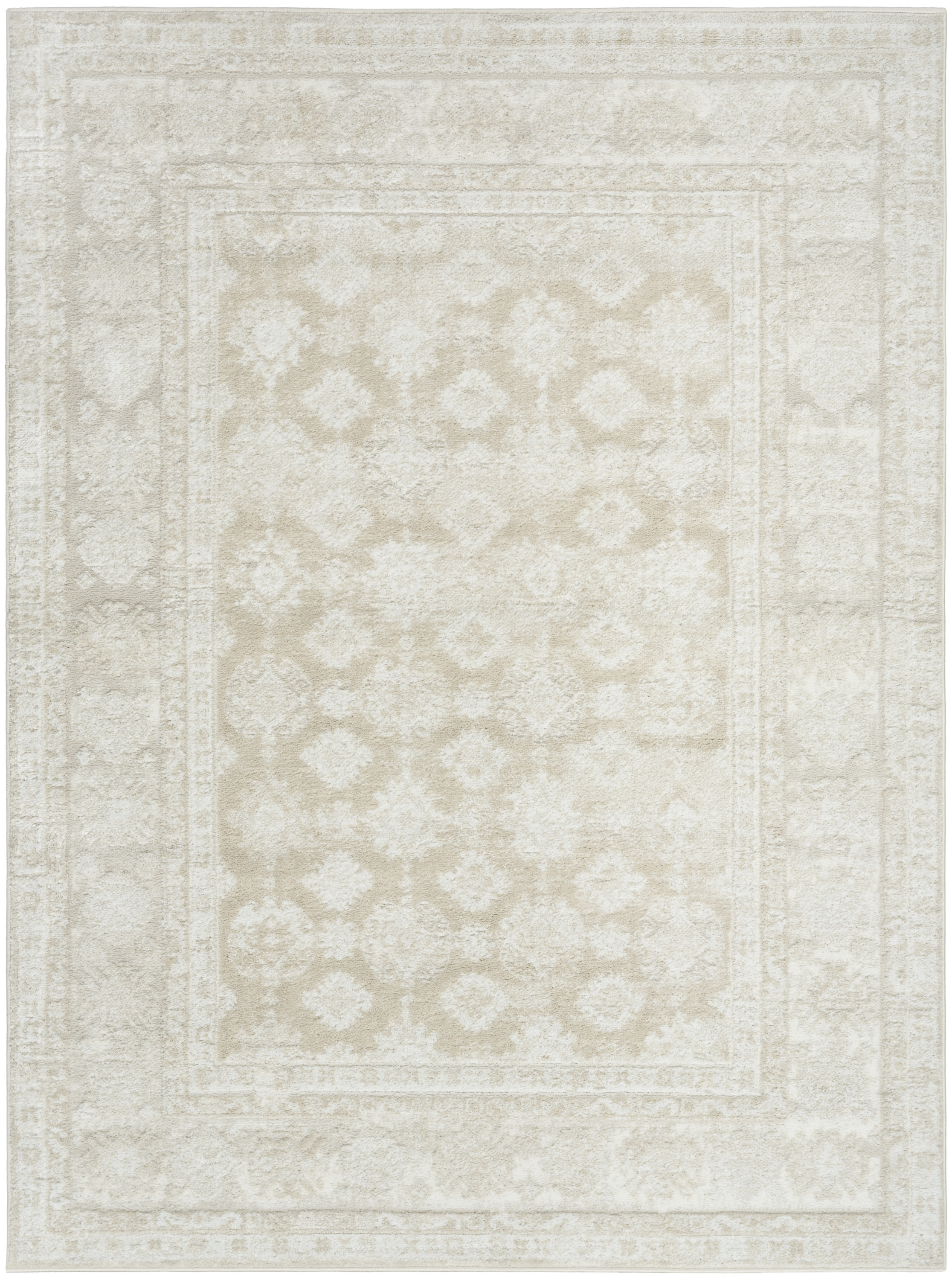 Nourison Dekor 4' x 6' Ivory Beige Vintage Indoor Rug