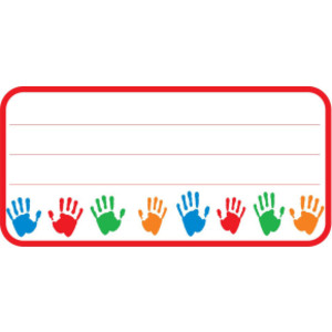 Hands Nametags, 1-5/8" x 3-1/4" , Pack of 36