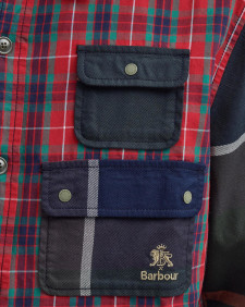 Barbour x Baracuta Relaxed Long-Sleeved Patchwork Shirt Tartan Mix