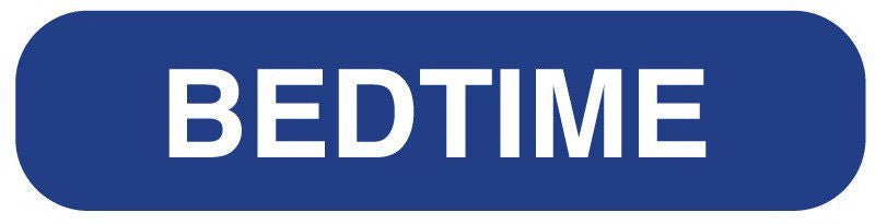 United Ad Label LABEL, BEDTIME MEDICATION INSTRUCTION 1-5/8"X3/8" (1000/RL)
