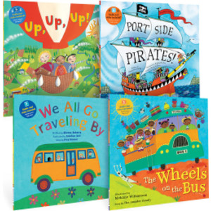 Kingergarten Transportation Singalongs Book Bundle, Set of 4