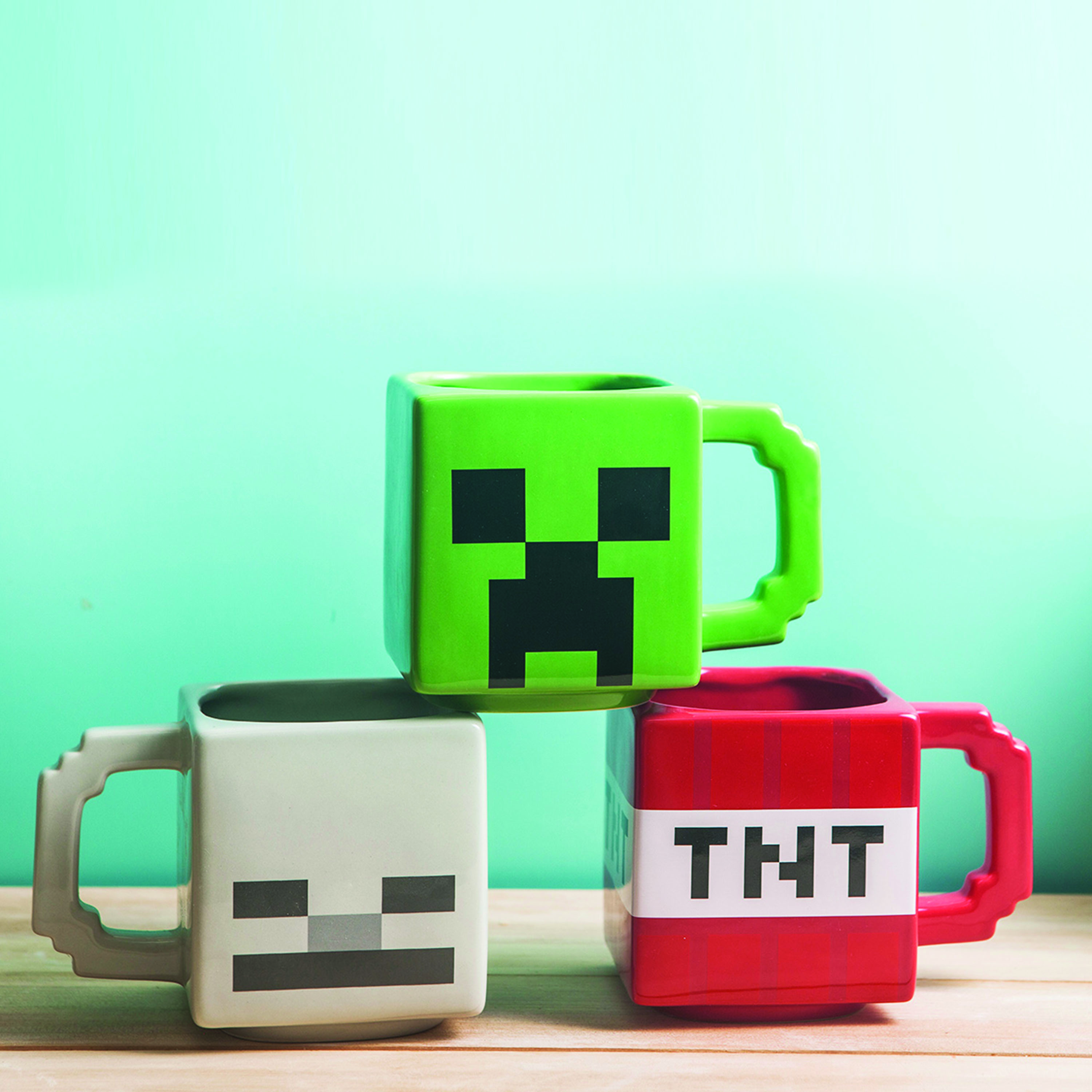 Minecraft Ceramic Coffee Mug, TNT, Skeletons and Creeper, 3-piece set slideshow image 14