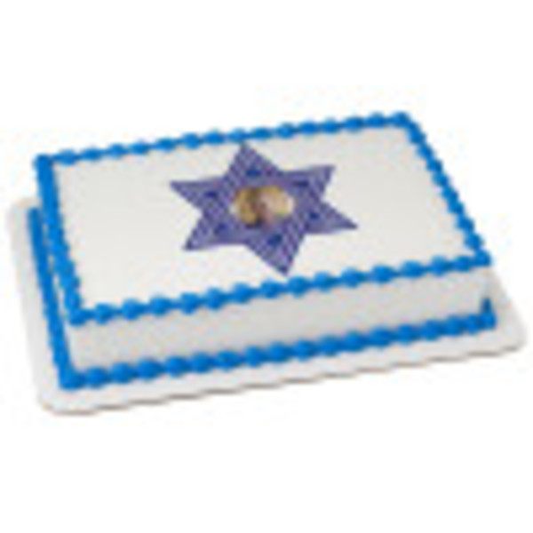 Star of David PhotoCake® Edible Image® Frame