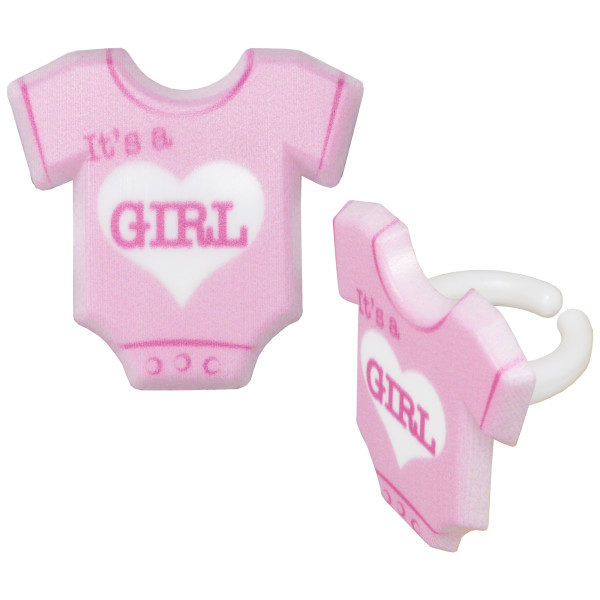 It's a Girl Cupcake Rings