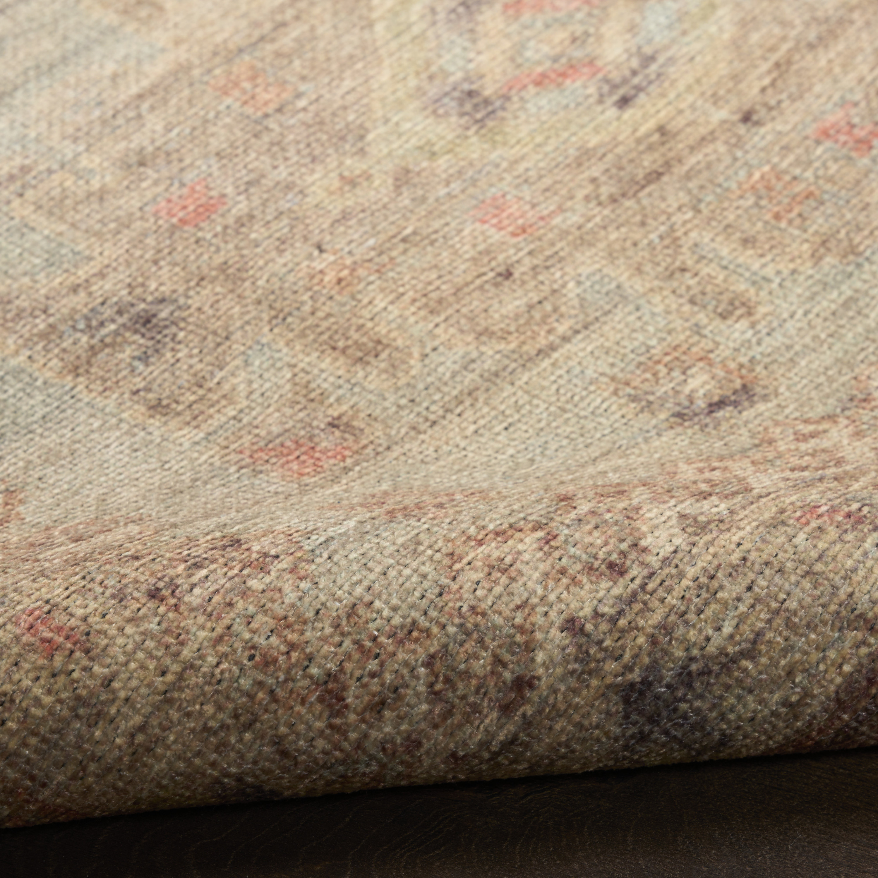 Nourison Vintage Washables 5'3" x 7'3" Sage Multicolor Vintage Indoor Rug