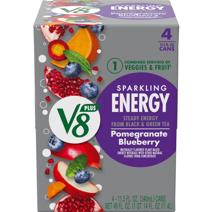 Sparkling Pomegranate Blueberry Juice Energy Drink
