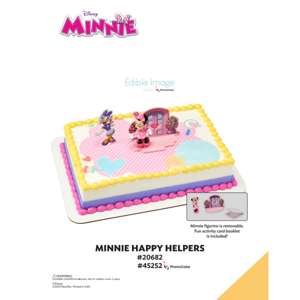Disney Minnie Mouse Happy Helpers The Magic of Cakes® PhotoCake® Enhanced Background Page