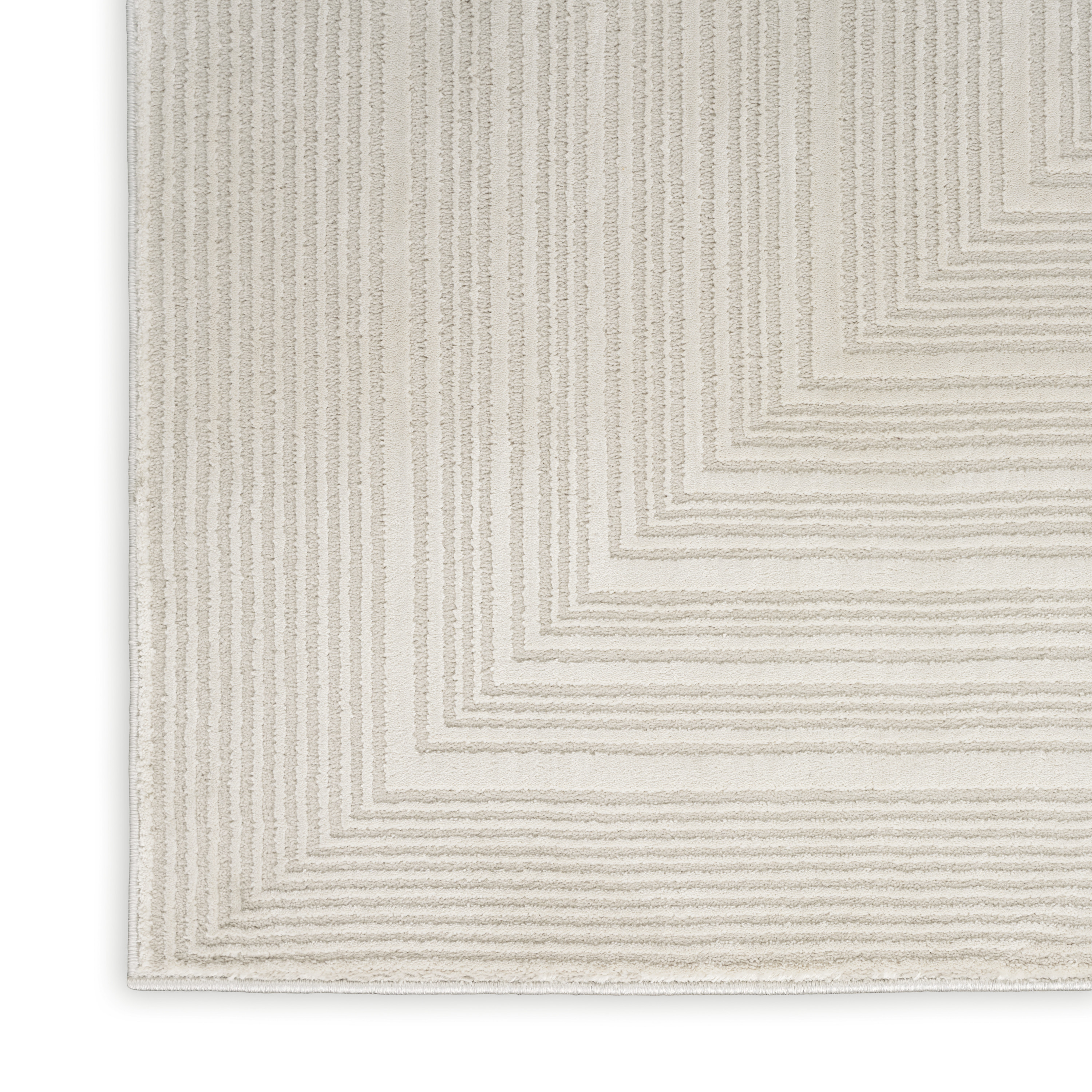 Calvin Klein CK024 Irradiant 2' x 6' Ivory Modern Indoor Rug