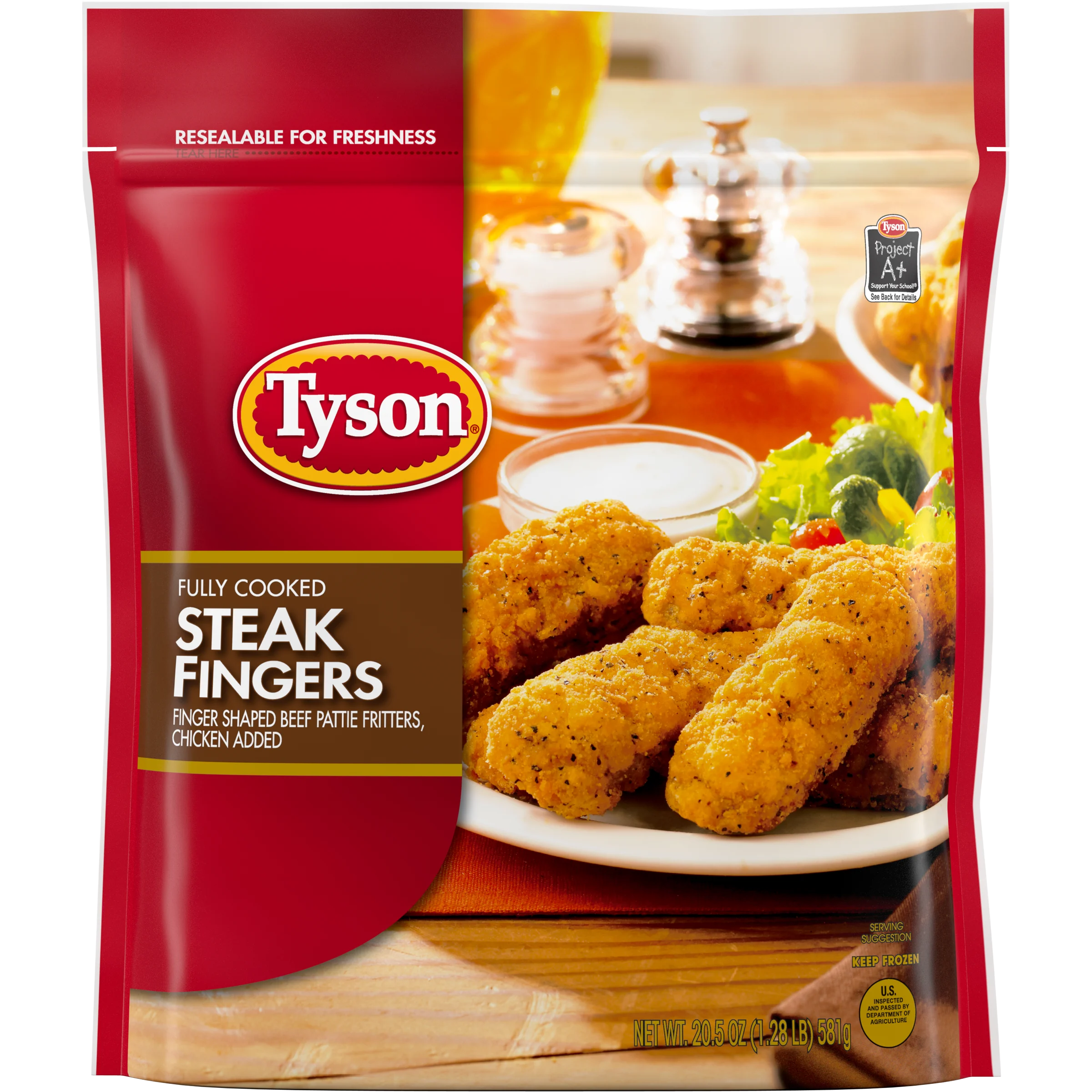 Fully Cooked Breaded Steak Fingers