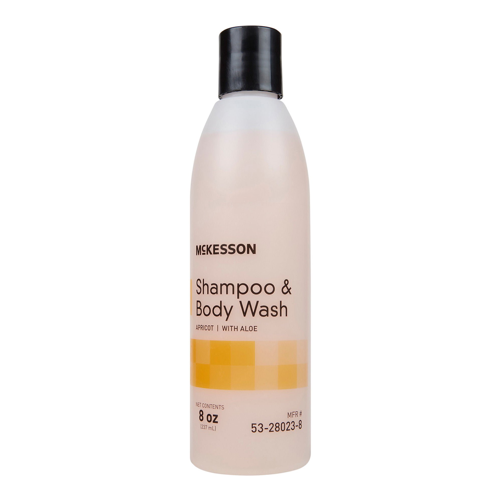 McKesson Shampoo and Body Wash, Apricot Scent, 8 oz. Squeeze Bottle