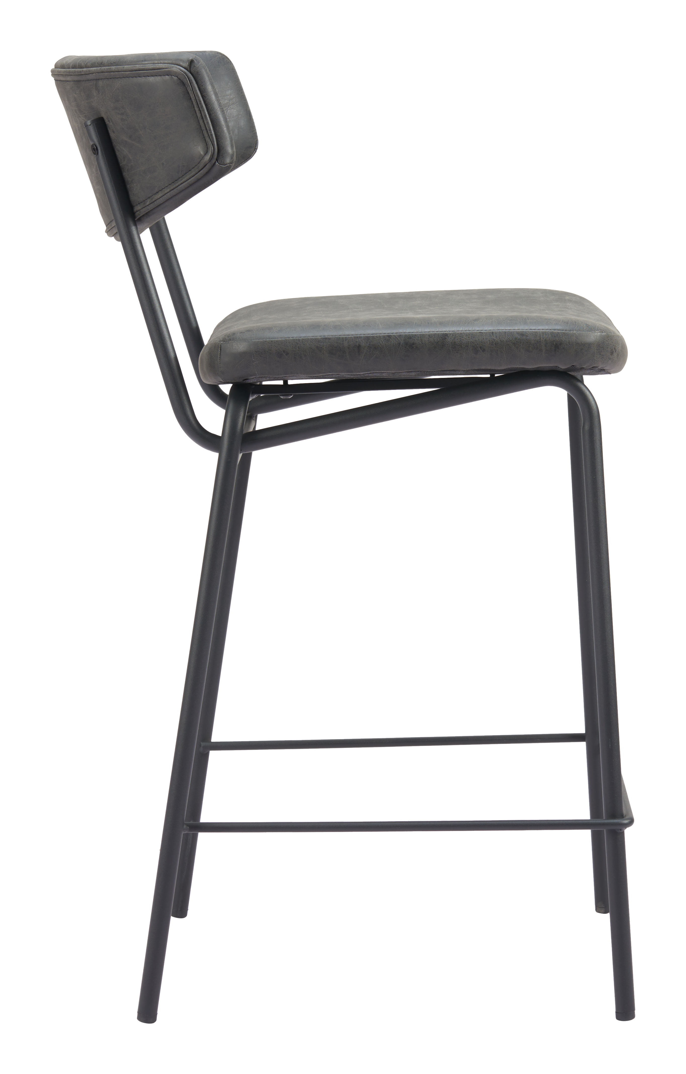 Charon Counter Stool (Set of 2) Vintage Black product image