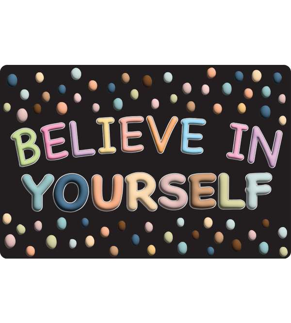 The Original Fun Mat™, Welcome Mat, 15.5" x 23.5", Believe in Yourself