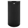 Rubbermaid Commercial, Open Top, 12 gal, Perforated, Black, Half Round, Receptacle